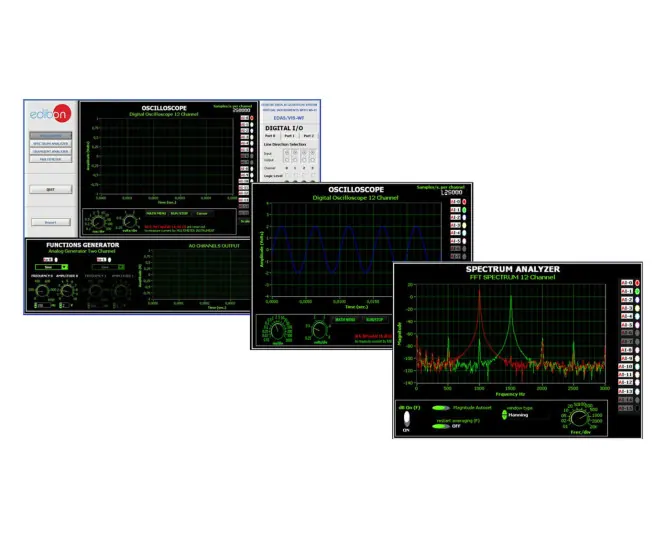EDAS/VIS-WF: EDIBON Data Acquisition System / Virtual Instrumentation System with WI-FI communication