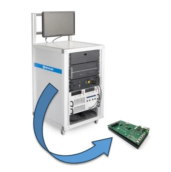 Mini IV measurement system for testing PV mini-modules