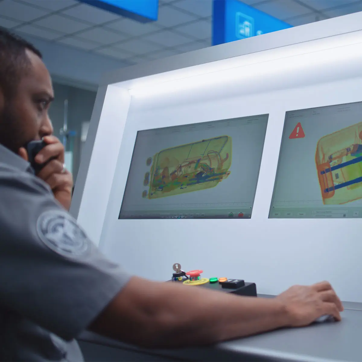 Anti-Scatter Grids for Security Baggage Scanners