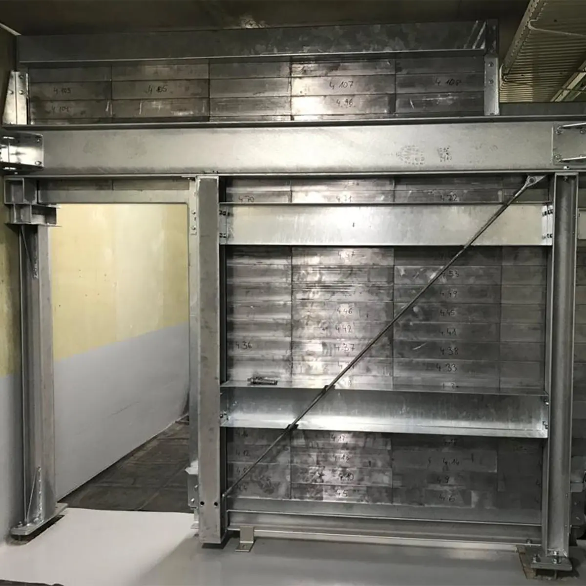 Lead Shielded Wall with Door Opening