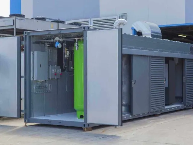 Containerized and in-frame nitrogen generator installations