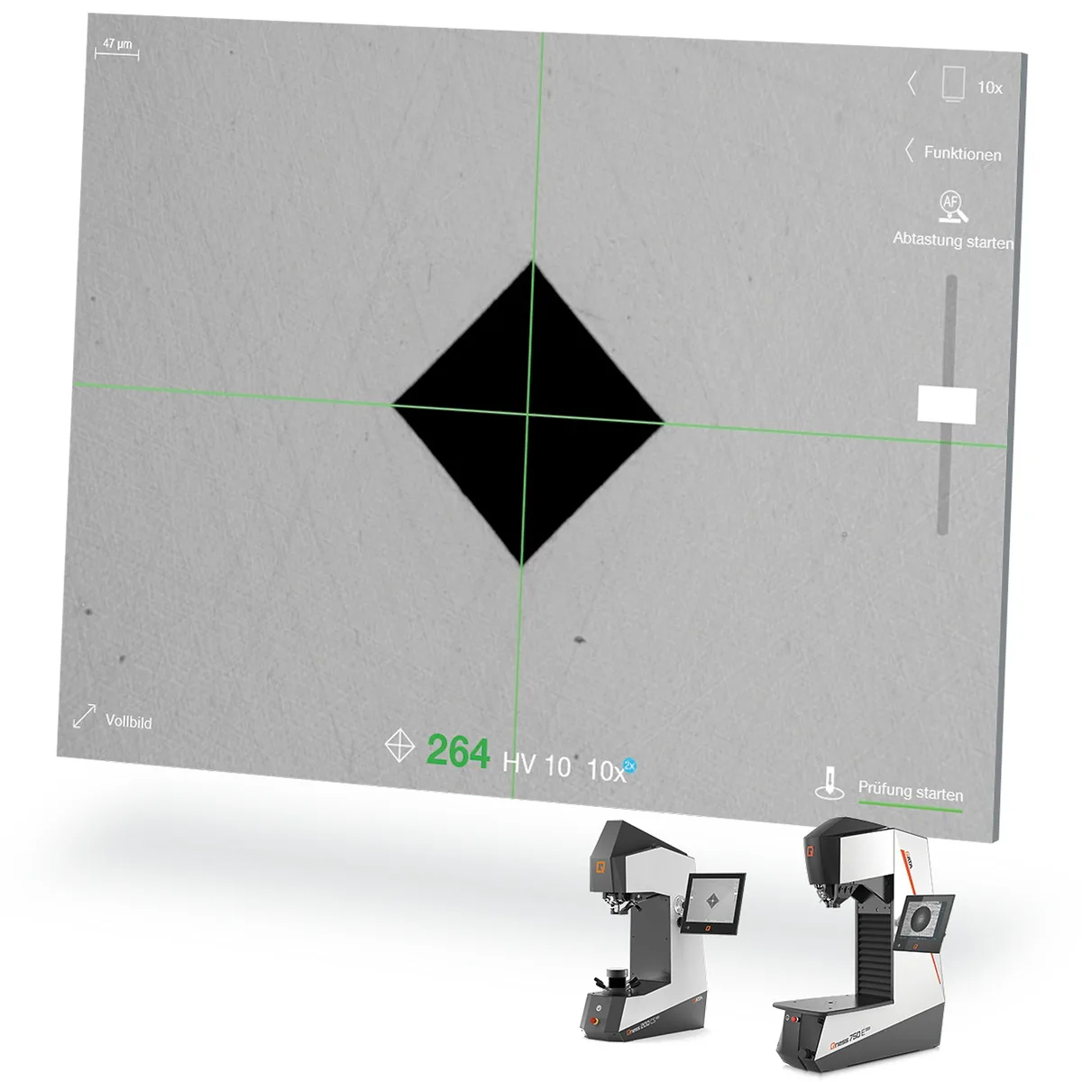 Qpix T2 and Qpix Control2: Hardness Testing Software