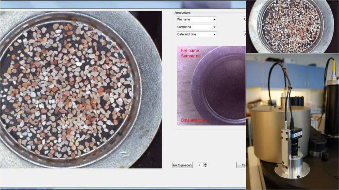Sample camera