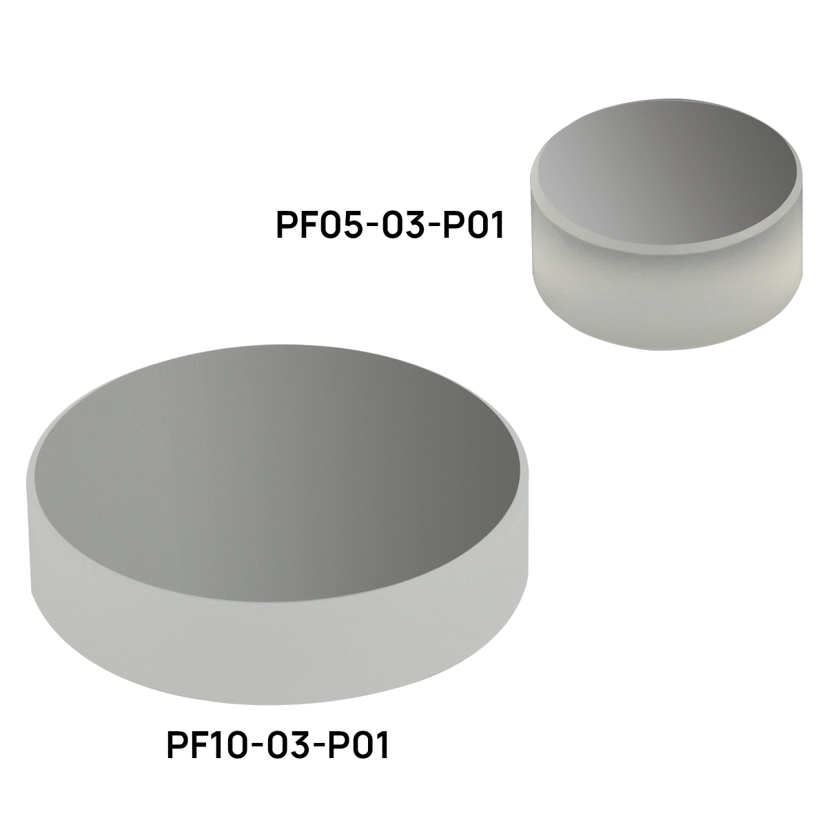 Protected Silver Mirrors (PF Series, P01 Coating)