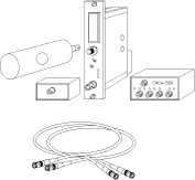 SC-2 Set of Cables for Data Acquisition Systems. Manufacturer MDAS-1 assembly drawing showing the system that includes SC-2 cabling; the other pictured instruments are separate products.