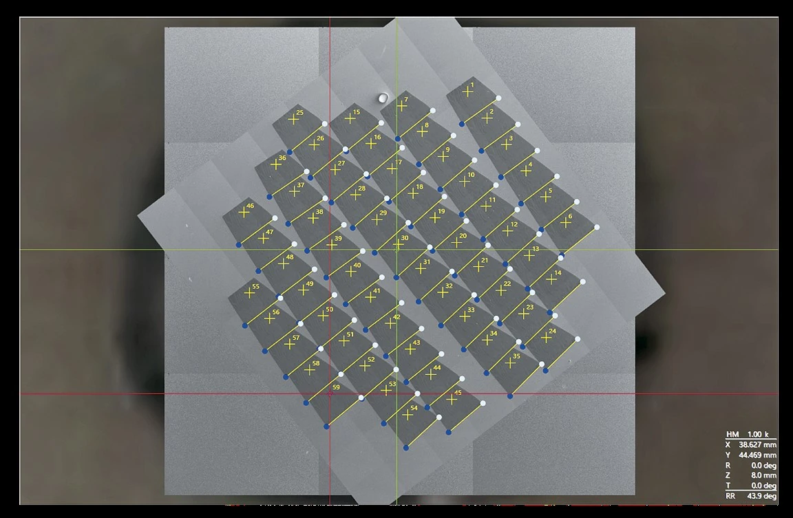 Auto Capture for Array Tomography ACAT. Hitachi ACAT array-tomography acquisition example published in the manufacturer entry in the JAIMA directory.