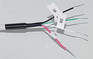 011066 Cable Kit for IDA electrode. Manufacturer IDA electrode cable-kit connection photograph.