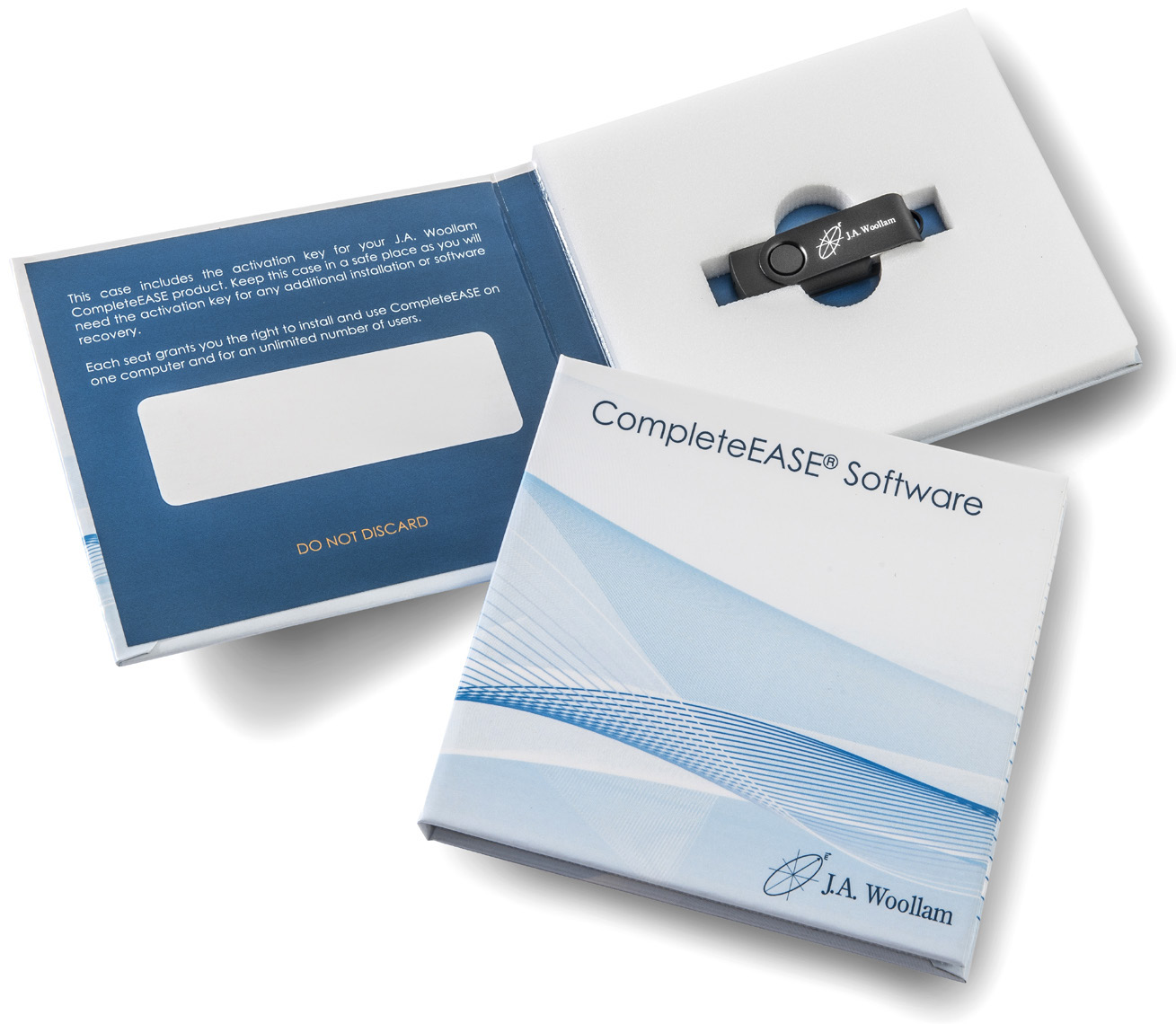 CompleteEASE Software. Manufacturer CompleteEASE software package illustration.