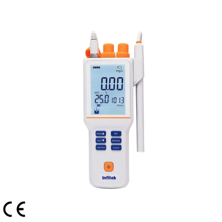Infitek Dissolved Oxygen Meter, Portable, DO-P210E